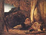 Samuel Palmer The Sleeping Shepherd Sweden oil painting artist